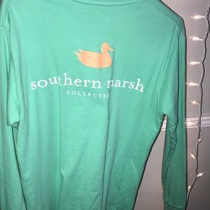 Southern marsh long sleeve t-shirt womens small